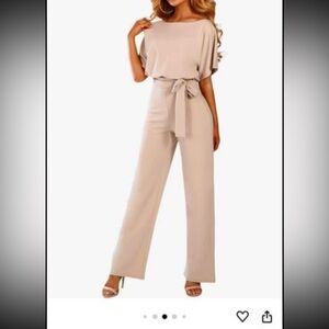 Women’s cream jumpsuit